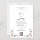 Elegant all in one wedding website invite Magnet (Vorderseite)
