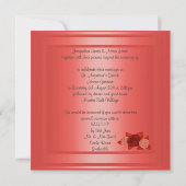 ELEGANT ALLRED ROSE WEDING INVITATION EINLADUNG (Rückseite)