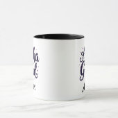 Elegant "Alpha Ghoul" Name Halloween Kalligrafie Tasse (Zentrum)