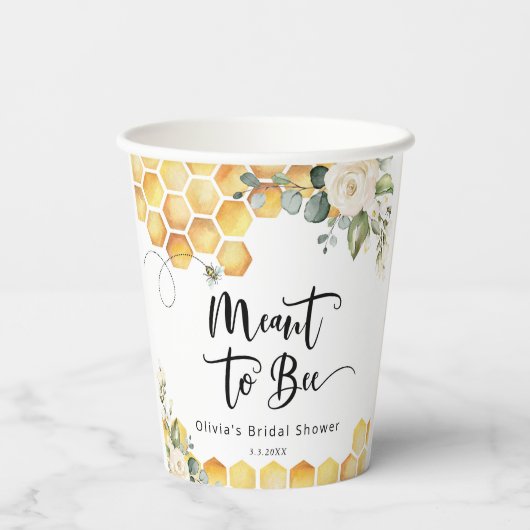 Elegant als Brautparty Pappbecher (Rückseite)