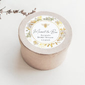 Elegant als Brautparty Runder Aufkleber