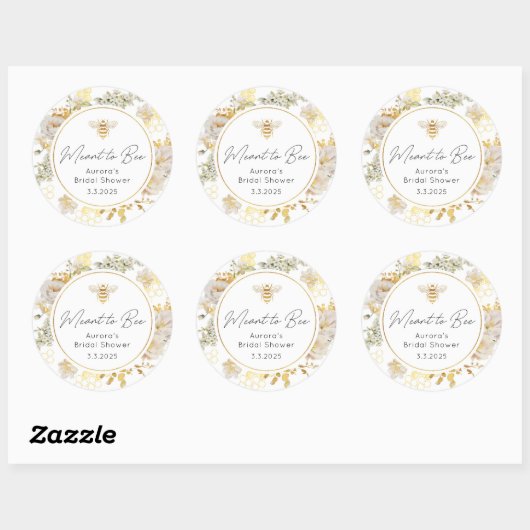 Elegant als Brautparty Runder Aufkleber (Blatt)