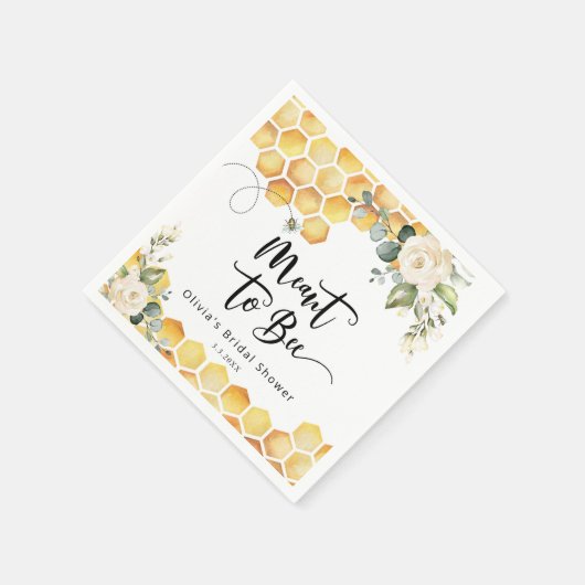 Elegant als Brautparty Serviette (Ecke)