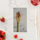 Elegant Amaryllis Bud Minimalistisch Serviette (Beispiel)