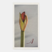 Elegant Amaryllis Bud Minimalistisch Serviette (Vorderseite)