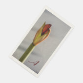 Elegant Amaryllis Bud Minimalistisch Serviette (Ecke)