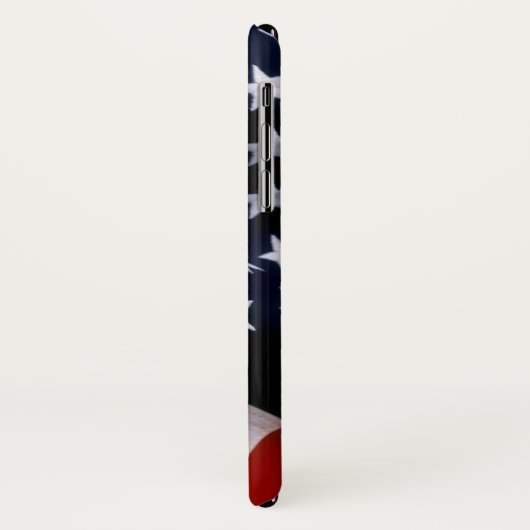 Elegant American Flag iPhone Custom Monogram Case-Mate iPhone Hülle (Hinten/Links)