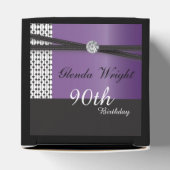 Elegant Amethyst Lila und Black Birthday Geschenkschachtel (Oben)