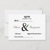 Elegant Ampersand Dankeschön Card Dankeskarte (Vorderseite)