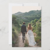 Elegant, Ampersand, Script-Schriftart, 1 Foto Dankeskarte (Vorderseite)