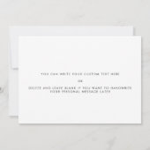 Elegant an meinen Schwiegervater Einladung (Rückseite)