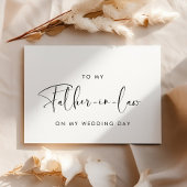 Elegant an meinen Schwiegervater Einladung