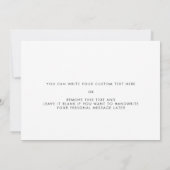 Elegant an meinen Trauzeuge auf meiner Hochzeitsta Einladung (Rückseite)