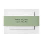 Elegant and Basic Sage Green Einladungsbanderole (Vorderseite Beispiel)