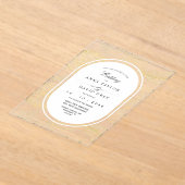 Elegant and Classic Flora Wedding  Acryleinladungen (Ablage )