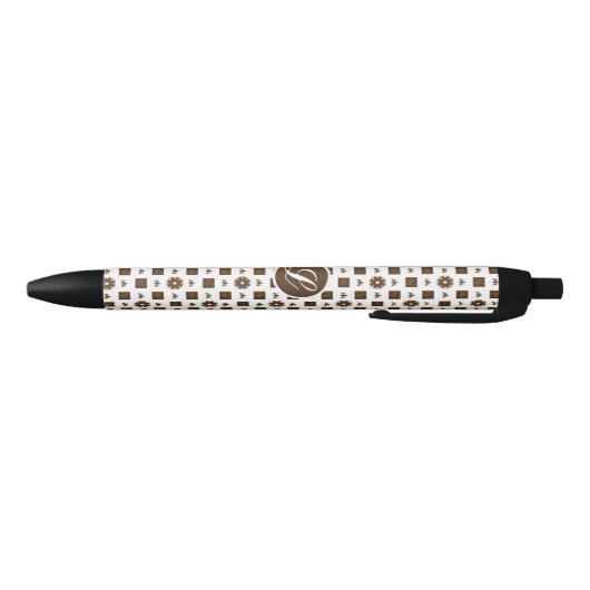 Elegant and Classic Pattern Design Black Ink Pen Kugelschreiber (Unterseite)