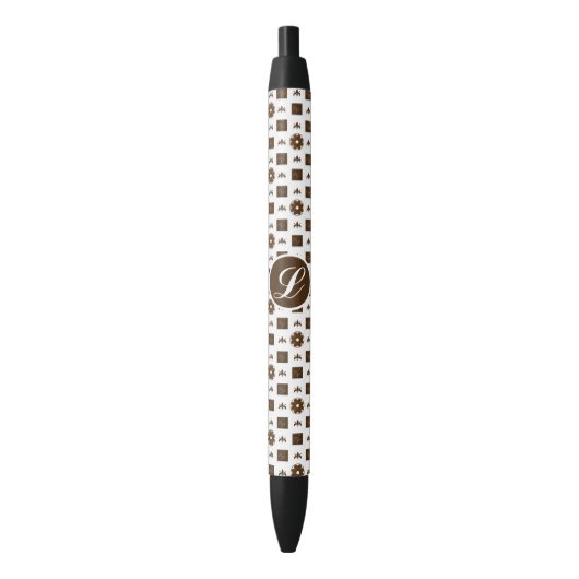 Elegant and Classic Pattern Design Black Ink Pen Kugelschreiber (Vorderseite Vertikal)