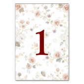 Elegant and customizable table numbers tischnummer (Vorderseite)