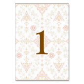 Elegant and customizable table numbers tischnummer (Rückseite)