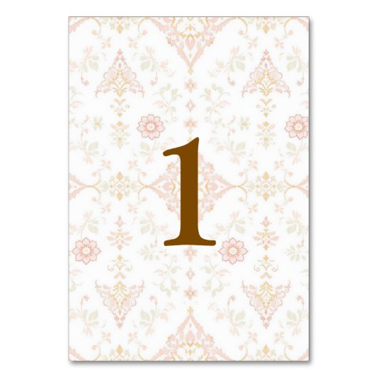 Elegant and customizable table numbers tischnummer (Rückseite)