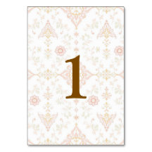 Elegant and customizable table numbers