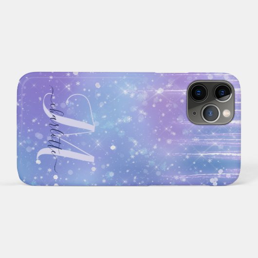 Elegant and Glitzy Purple Sparkle Case-Mate iPhone Hülle (Rückseite (Horizontal))
