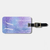 Elegant and Glitzy Purple Sparkle Gepäckanhänger (Vorderseite horizontal)