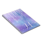 Elegant and Glitzy Purple Sparkle Notizblock (Rechte Seite)