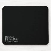 Elegant And Modern Black Mousepad (Vorne)