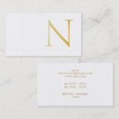 Elegant and Modern ,(Golden) Visitenkarte (Vorne/Hinten)
