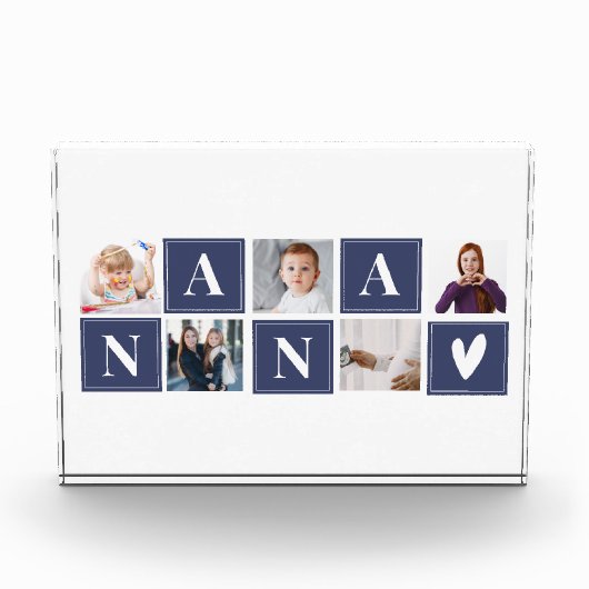 elegant and modern nana photo collage fotoblock (Vorderseite)