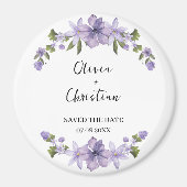 Elegant and Personalized Save the Date Magnet (Vorne)