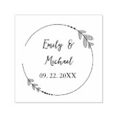 Elegant and Personalized Wedding Stamps – Custom Permastempel (Design)