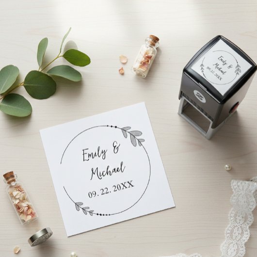 Elegant and Personalized Wedding Stamps – Custom Permastempel