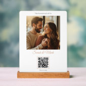 Elegant and personalized with photo and music acrylschild (Neutral)