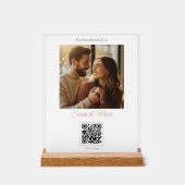 Elegant and personalized with photo and music acrylschild (Vorderseite)