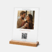 Elegant and personalized with photo and music acrylschild (Winkel)