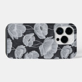 Elegant and Whimsical Poppies iPhone Hülle (Rückseite (Horizontal))