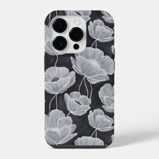 Elegant and Whimsical Poppies iPhone Hülle (Rückseite)