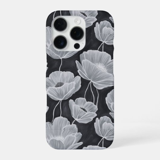 Elegant and Whimsical Poppies iPhone Hülle (Rückseite)
