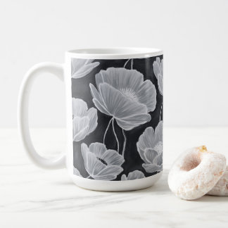 Elegant and Whimsical Poppies Kaffeetasse