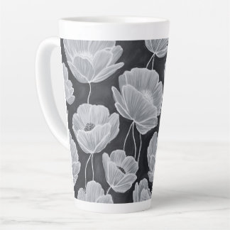 Elegant and Whimsical Poppies Milchtasse