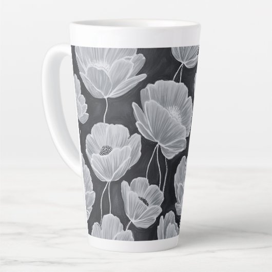 Elegant and Whimsical Poppies Milchtasse (Linke Ecke)