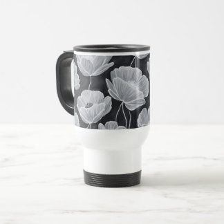 Elegant and Whimsical Poppies Reisebecher