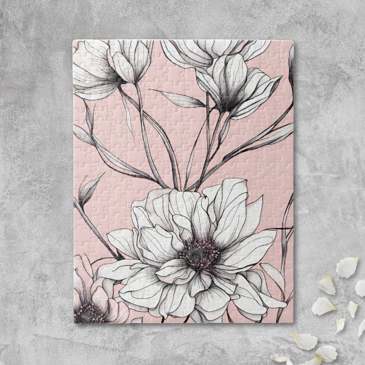 Elegant Anemone Floral Puzzle