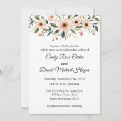 Elegant Anemone Wildflower Botanical Wedding  Einladung (Vorderseite)