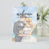 Elegant Anime Wedding Welcome Invitation Save The Date (Stehend Vorderseite)