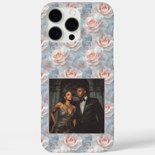 Elegant Anniversary Keepsake Rose Flower Photo  Case-Mate iPhone Hülle (Rückseite)