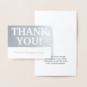 Elegant, anpassbar und einfach "DANKE!" Karte