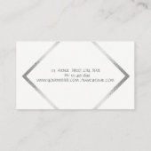 Elegant anspruchsvoll Beruflich geometrisch Visitenkarte (Rückseite)